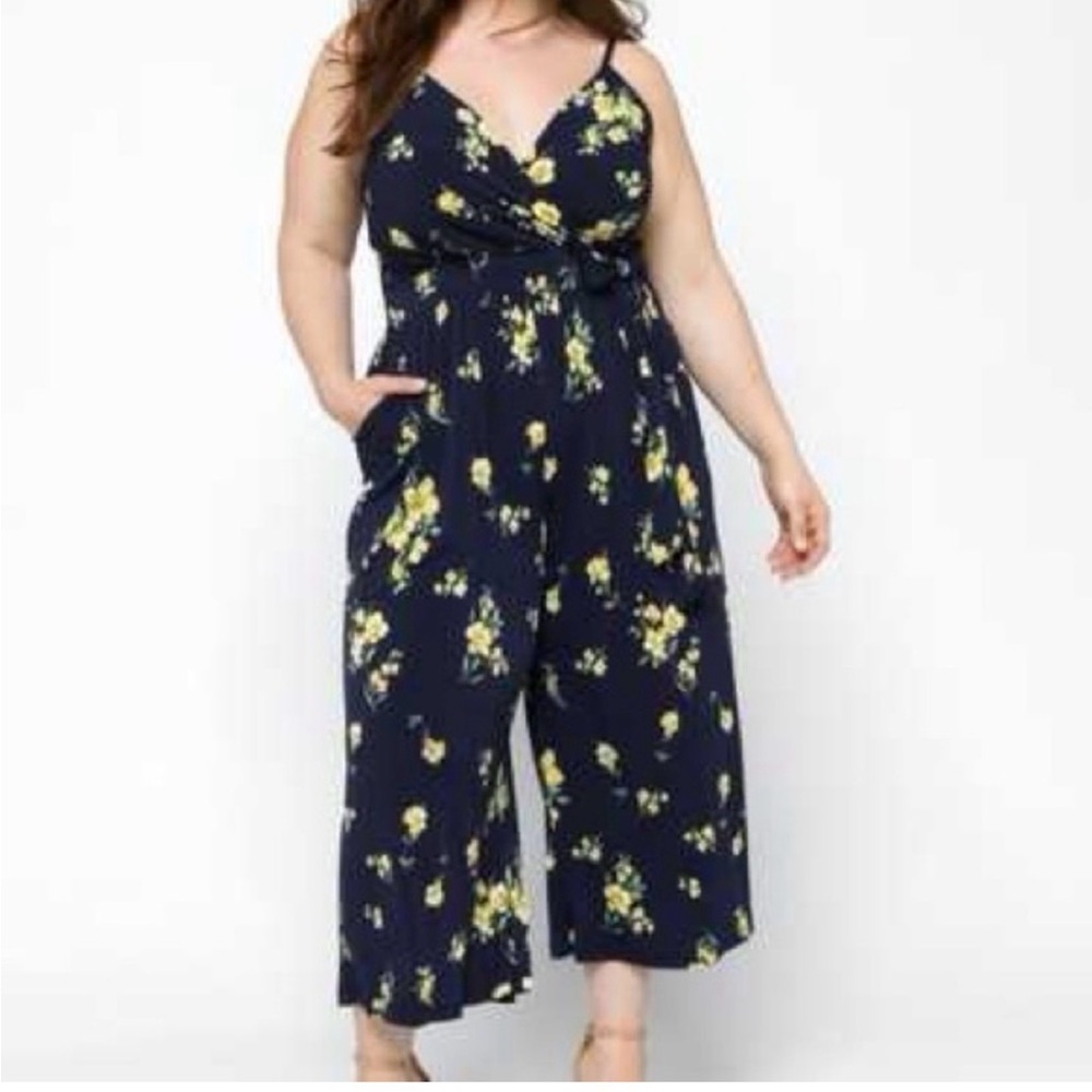 Kayleigh 2x floral jumpsuit